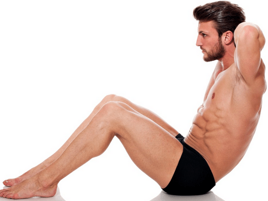 Éliminez la graisse abdominale masculine grâce à des exercices.